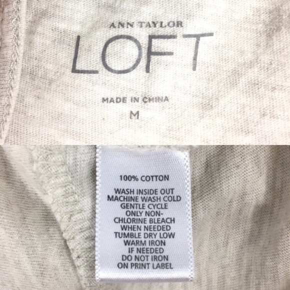 LOFT Tank Top Keyhole Tie Back Beaded Neckline Sleeveless Boho Minimalist Medium - Picture 5 of 9